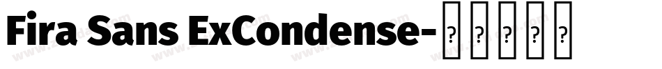 Fira Sans ExCondense字体转换